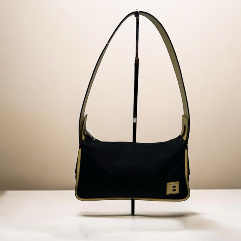 BALLY Vintage Nylon/Leather Shoulder Bag
